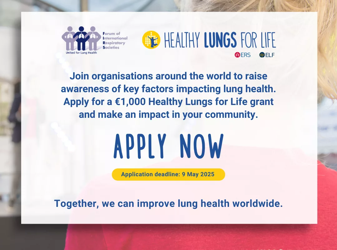 Healthy Lungs For Life applications graphic.